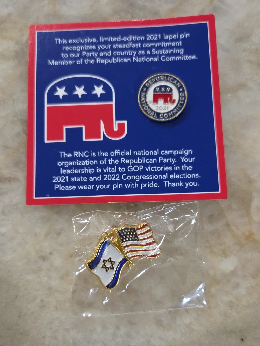 Vintage 2021 US Political Pins (Republican)
